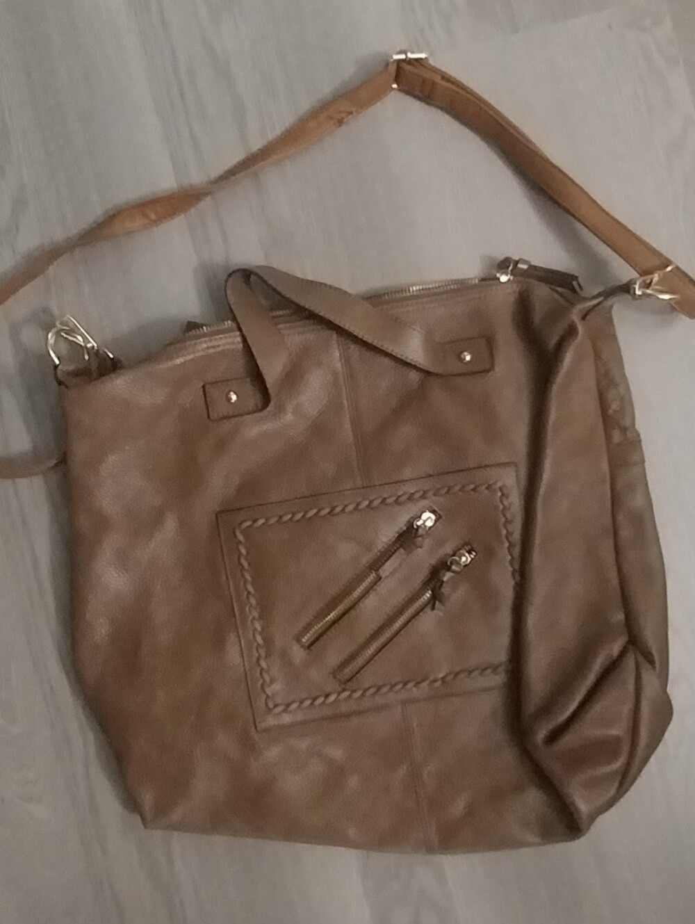 Brown Leather Shoulder Bag